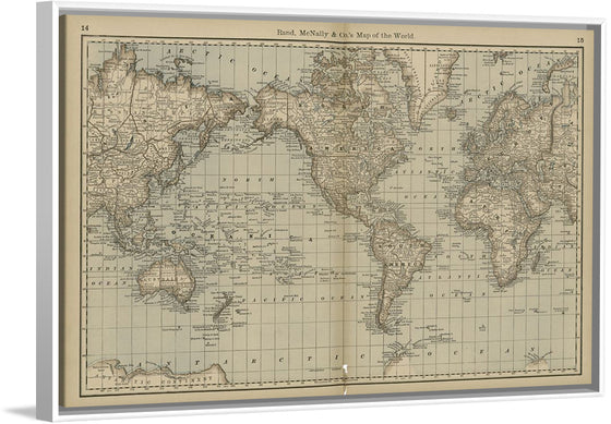 "Map of the World (1878)", Rand, McNally & Co.