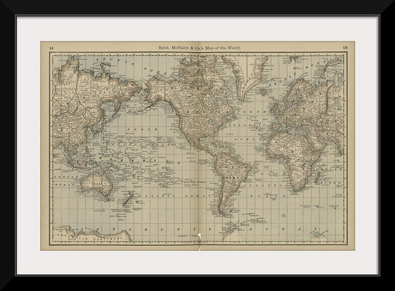 "Map of the World (1878)", Rand, McNally & Co.