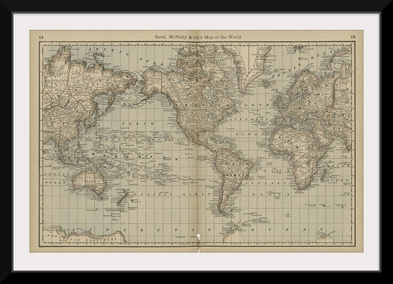 "Map of the World (1878)", Rand, McNally & Co.