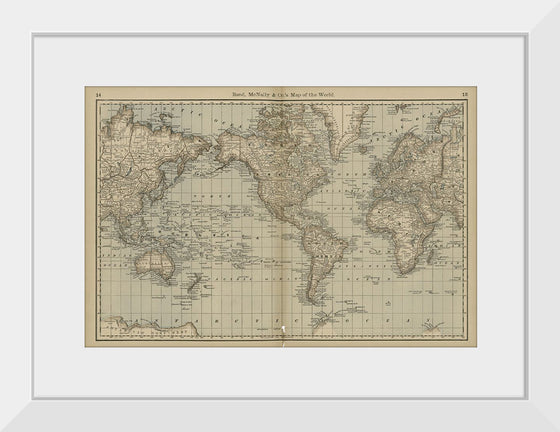 "Map of the World (1878)", Rand, McNally & Co.