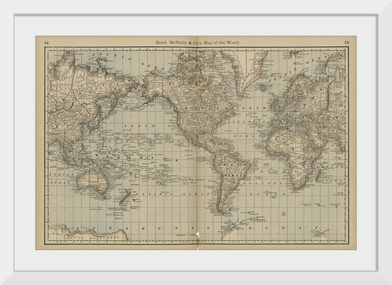 "Map of the World (1878)", Rand, McNally & Co.