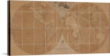  Embark on a visual odyssey with "A Map of the World on a Globular Projection," a captivating print that unfolds the nautical explorations of the esteemed Captain James Cook. This meticulously crafted map showcases the spirit of discovery, charting unexplored territories and revealing the culmination of Captain Cook's groundbreaking research up to the present time.