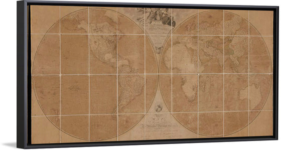 "A Map of the World on a Globular Projection,"