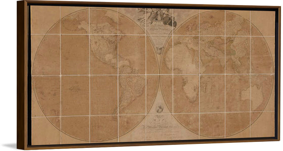 "A Map of the World on a Globular Projection,"