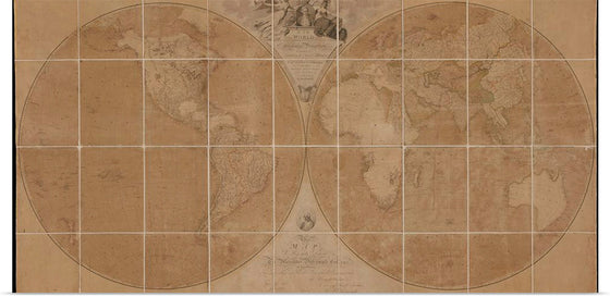 "A Map of the World on a Globular Projection,"