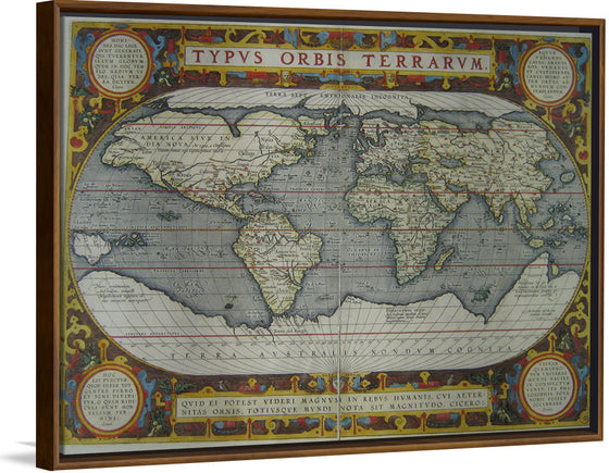 “Typus Orbis Terrarum (1595)” Abraham Ortelius