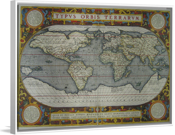 “Typus Orbis Terrarum (1595)” Abraham Ortelius