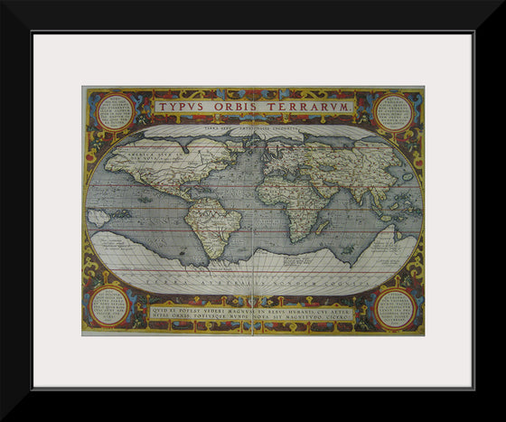 “Typus Orbis Terrarum (1595)” Abraham Ortelius