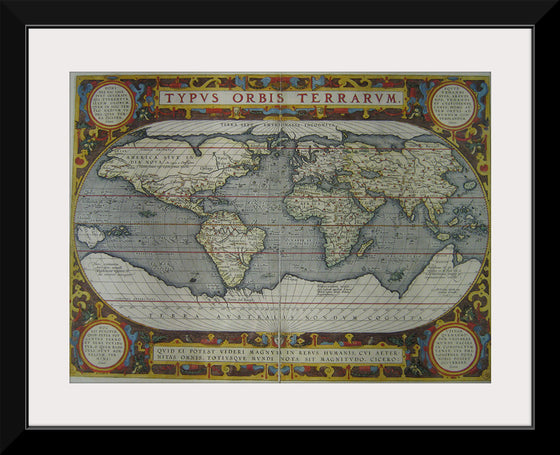 “Typus Orbis Terrarum (1595)” Abraham Ortelius