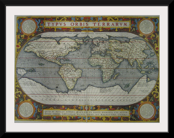 “Typus Orbis Terrarum (1595)” Abraham Ortelius