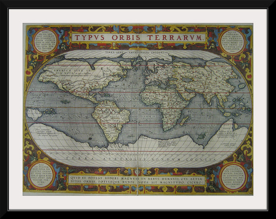 “Typus Orbis Terrarum (1595)” Abraham Ortelius