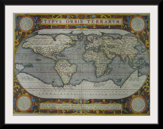 “Typus Orbis Terrarum (1595)” Abraham Ortelius