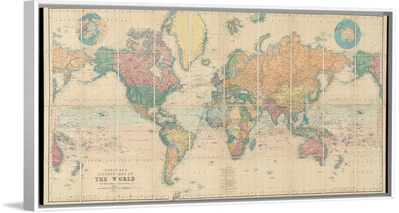 "Stanford's Library Map of the World on Mercator's Projection"