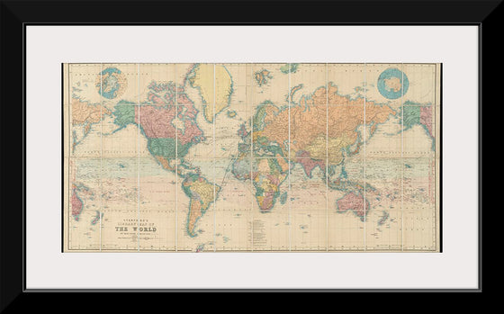 "Stanford's Library Map of the World on Mercator's Projection"