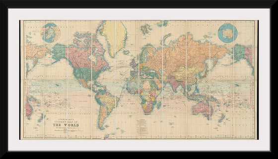 "Stanford's Library Map of the World on Mercator's Projection"