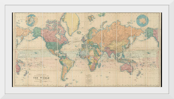 "Stanford's Library Map of the World on Mercator's Projection"