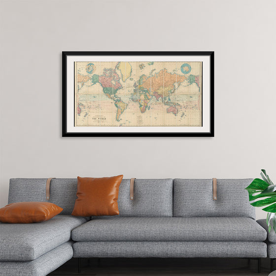 "Stanford's Library Map of the World on Mercator's Projection"