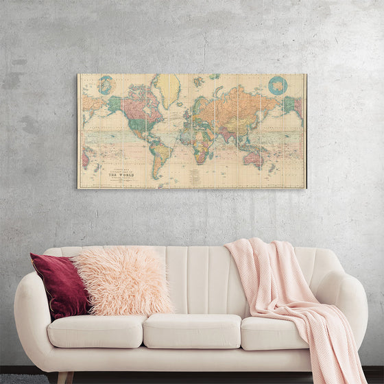 "Stanford's Library Map of the World on Mercator's Projection"