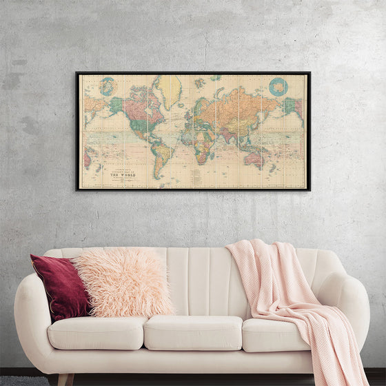 "Stanford's Library Map of the World on Mercator's Projection"