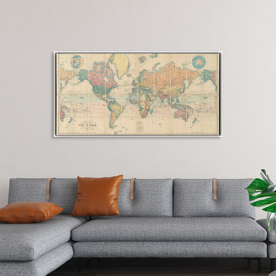 "Stanford's Library Map of the World on Mercator's Projection"