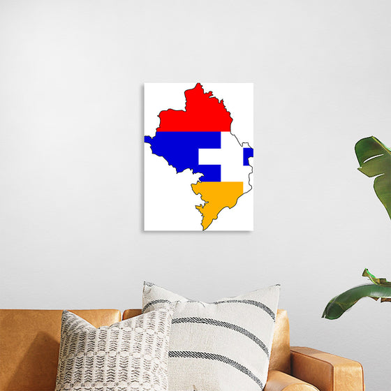 "Flag-map of Artsakh", Apmahnto