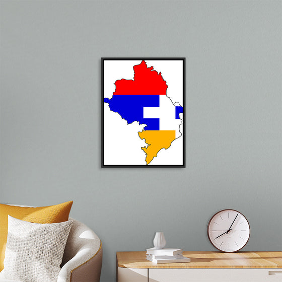 "Flag-map of Artsakh", Apmahnto