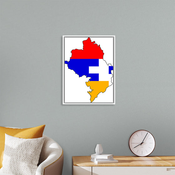 "Flag-map of Artsakh", Apmahnto