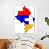 "Flag-map of Artsakh", Apmahnto