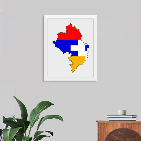 "Flag-map of Artsakh", Apmahnto