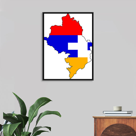 "Flag-map of Artsakh", Apmahnto