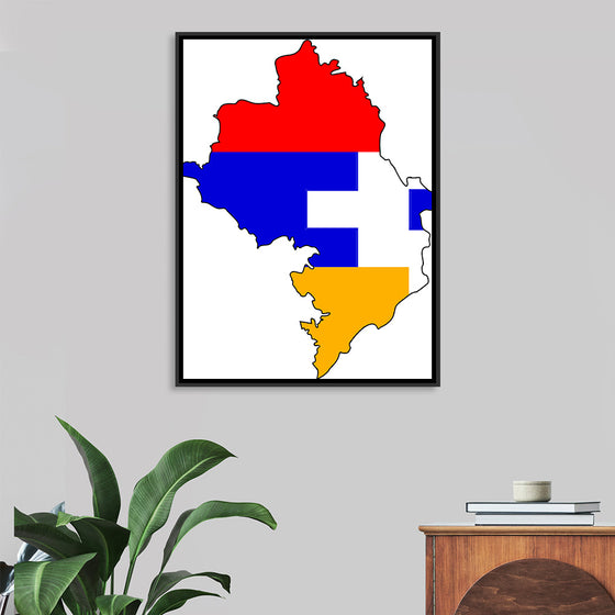 "Flag-map of Artsakh", Apmahnto