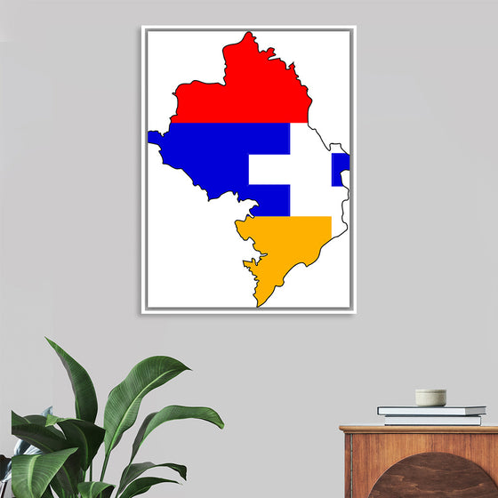 "Flag-map of Artsakh", Apmahnto