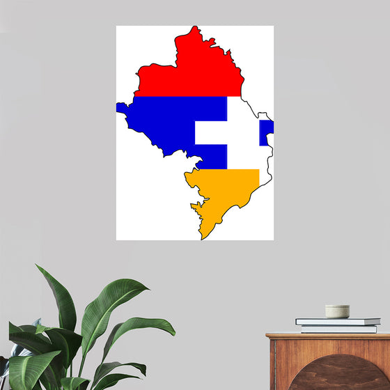 "Flag-map of Artsakh", Apmahnto