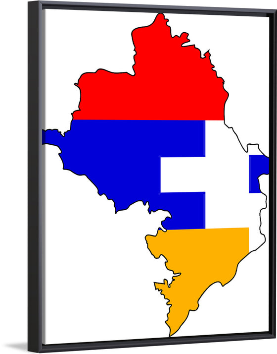 "Flag-map of Artsakh", Apmahnto