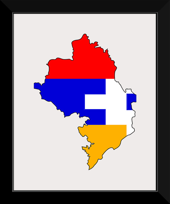 "Flag-map of Artsakh", Apmahnto