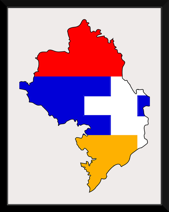 "Flag-map of Artsakh", Apmahnto