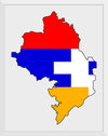 "Flag-map of Artsakh", Apmahnto