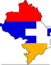 "Flag-map of Artsakh", Apmahnto