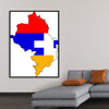 "Flag-map of Artsakh", Apmahnto