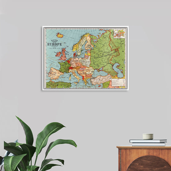 "Bacon's Standard map of Europe", George Washington Bacon