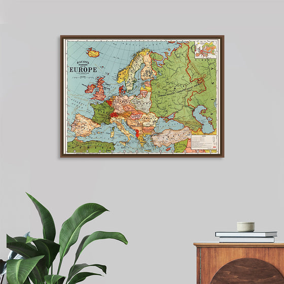 "Bacon's Standard map of Europe", George Washington Bacon