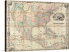 Step back in time with this exquisite print of an antique map of the United States of America. Each state, outlined with precision, tells a story of a time when explorers and pioneers roamed freely. The muted tones and artistic embellishments breathe life into geography, making this artwork not just a piece of history, but a conversation starter.