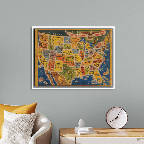 "United States inlay puzzle"