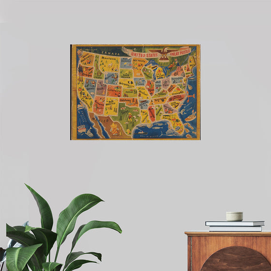 "United States inlay puzzle"