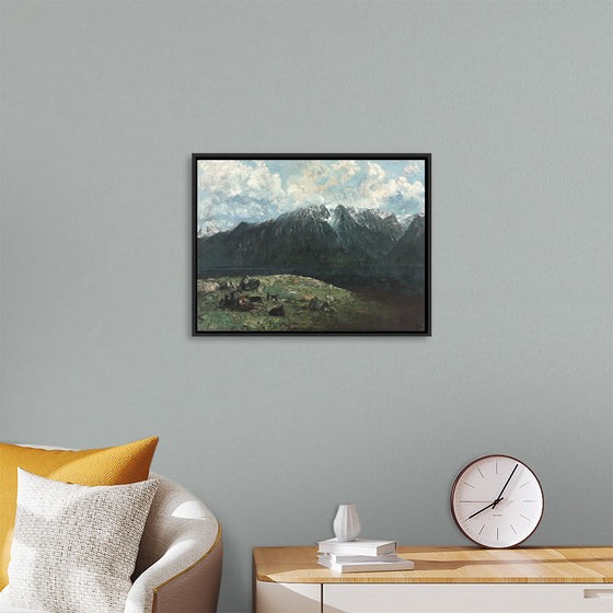 "Panoramic View of the Alps, Les Dents du Midi", Gustave Courbet