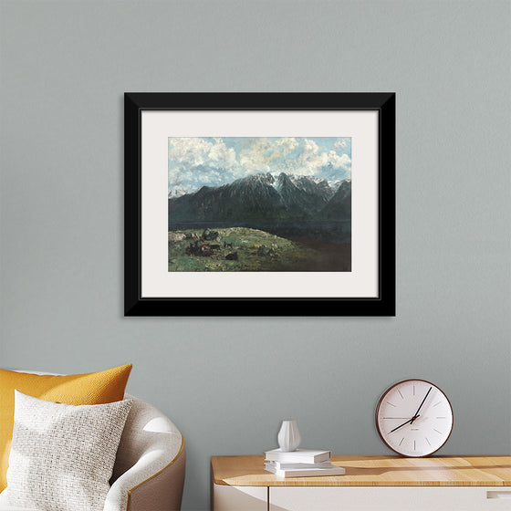 "Panoramic View of the Alps, Les Dents du Midi", Gustave Courbet