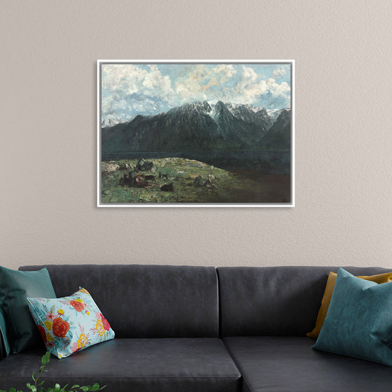 "Panoramic View of the Alps, Les Dents du Midi", Gustave Courbet