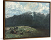 "Panoramic View of the Alps, Les Dents du Midi", Gustave Courbet