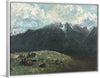 "Panoramic View of the Alps, Les Dents du Midi", Gustave Courbet