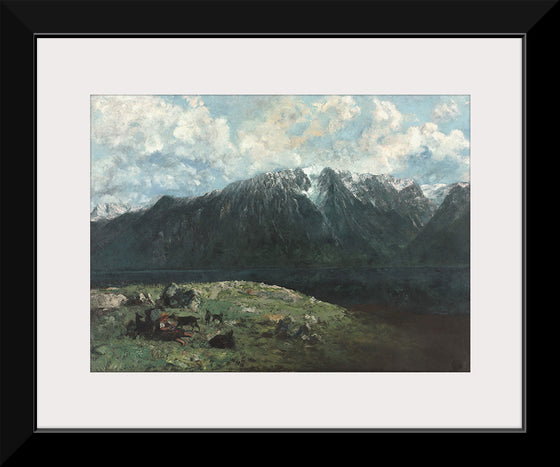 "Panoramic View of the Alps, Les Dents du Midi", Gustave Courbet